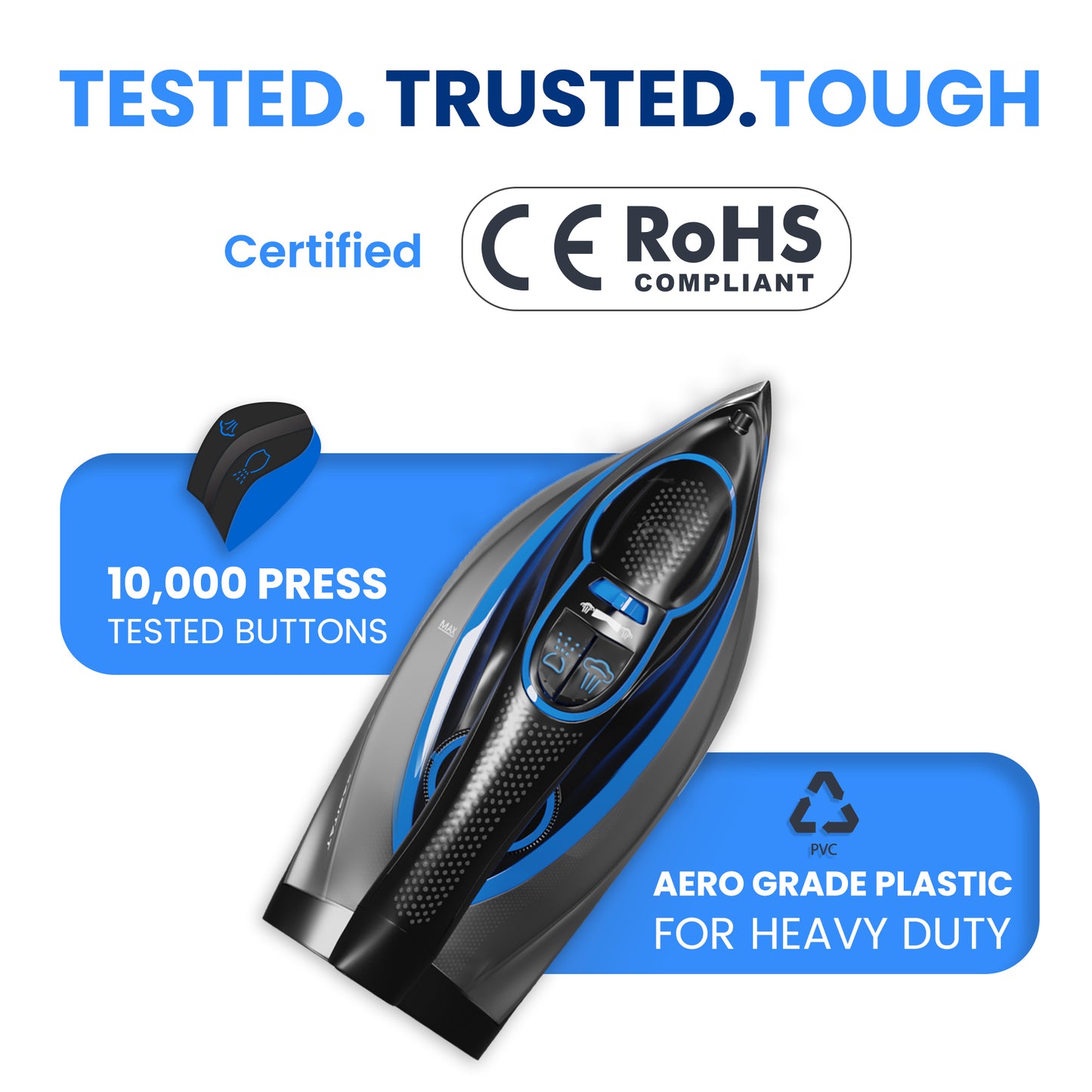 Xabitat Luxury Cordless Iron | 1500W Steam Iron