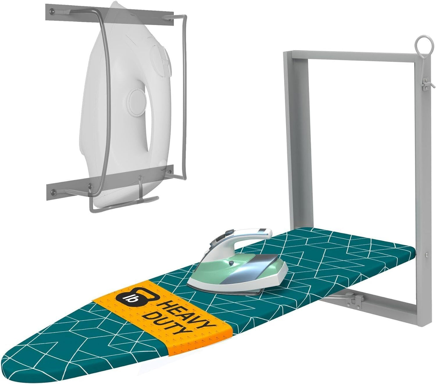 Xabitat Wall Mounted Ironing Board with Iron Holder