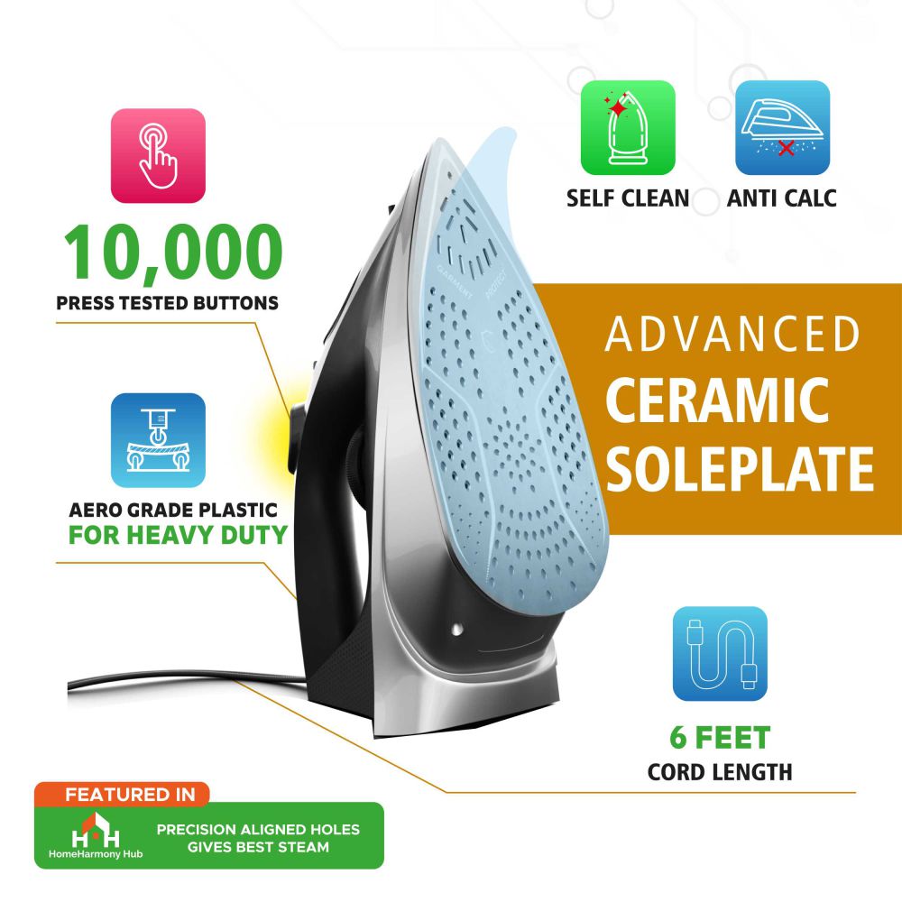 Xabitat Professional 1500W Steam Iron