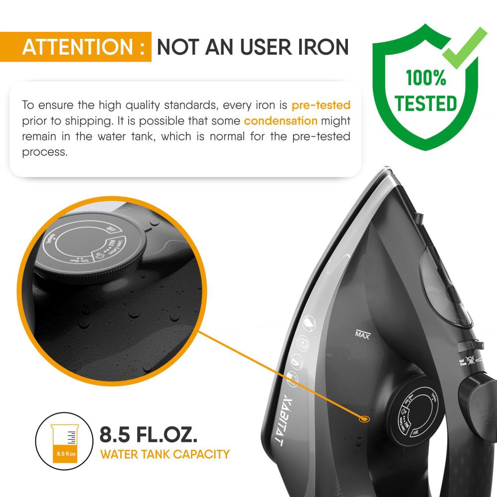 Xabitat Professional 1500W Steam Iron